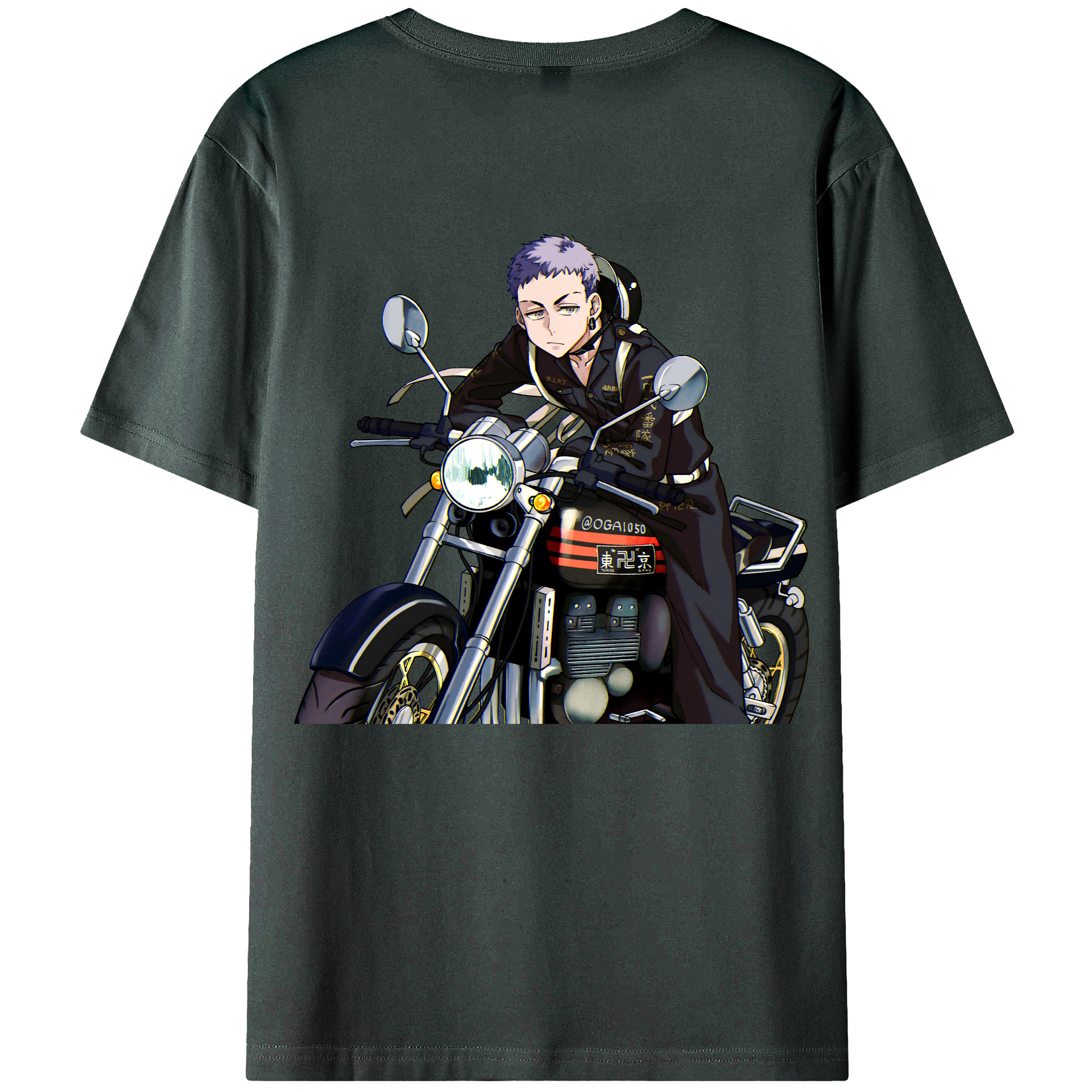 （画像用） 東京リベンジャーズ Tokyo Revengers 綿100％ メンズ半袖Tシャツ（バックプリント） 通気性